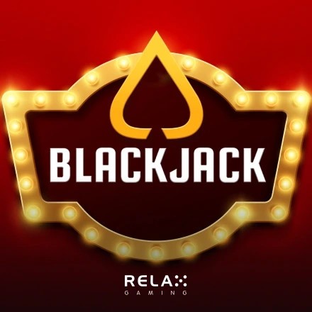Blackjack Neo slot logo by Relax Gaming at Pistolo