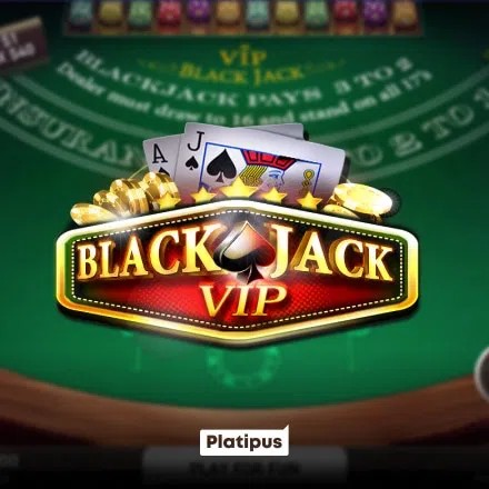 Official Table Games logo: Blackjack VIP by Platipus at Pistolo