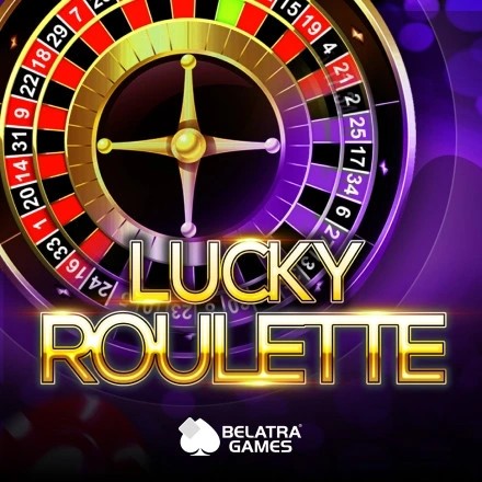 Lucky Roulette online game logo by Belatra Games on casinopistolo.fi
