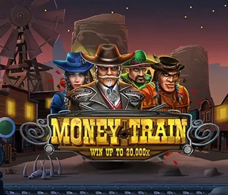 Money Train logo by Relax Gaming Pistolo
